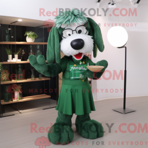 Forest Green Dog mascot...