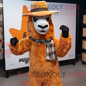 Rust Llama mascot costume...