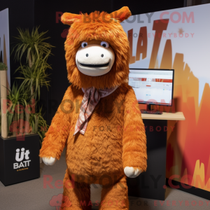 Rust Llama mascot costume...