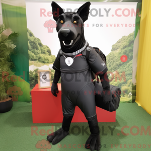 Black Dingo-mascottekostuum...