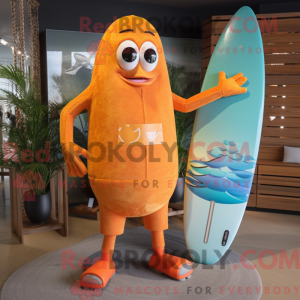 Oransje Surfboard maskot...