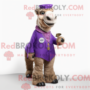 Lilla Camel maskot kostume...