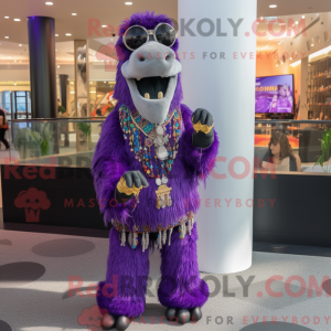 Lilla Camel maskot kostume...