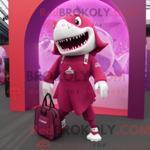 Magenta Megalodon mascot...