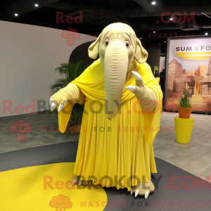 Lemon Yellow Mammoth mascot...