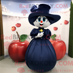Navy Apple mascot costume...