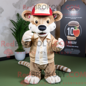 Beige Thylacosmilus maskot...