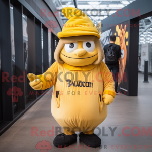 Mascotte de sorcière jaune...