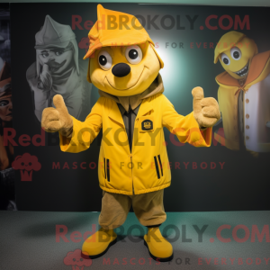 Yellow Witch mascot costume...