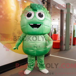 Personaggio mascotte verde...