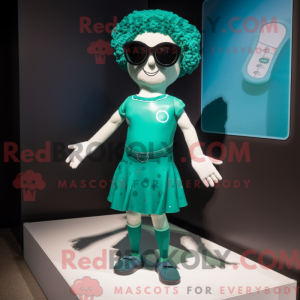 Cyan Irish Dancer mascot...
