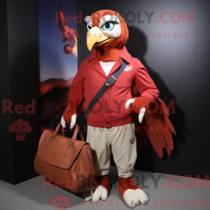 Red Eagle mascot costume...