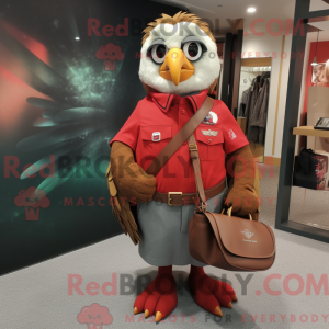 Red Eagle-mascottekostuum...