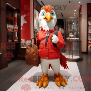Red Eagle mascot costume...
