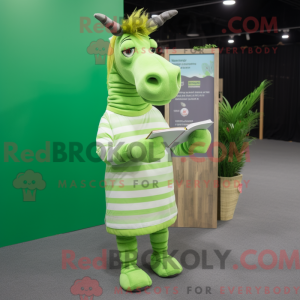 Postava maskota Lime Green...