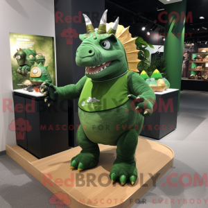 Forest Green Triceratops...