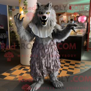 Gray Werewolf mascot...