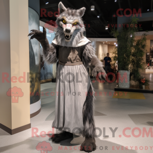 Gray Werewolf mascot...