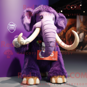 Purple Mammoth mascot...