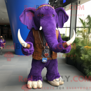 Purple Mammoth mascot...