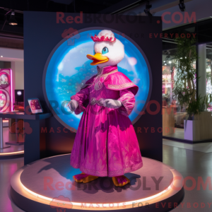 Magenta Muscovy Duck maskot...
