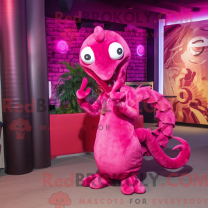 Magenta Hydra mascot...