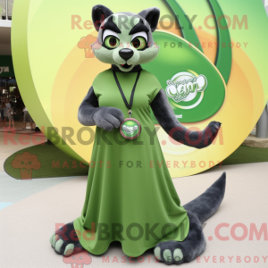 Olive Puma mascot costume...