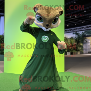 Olive Puma mascot costume...