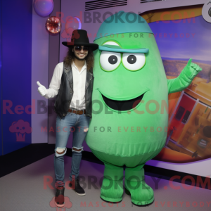 Green Gyro mascot costume...