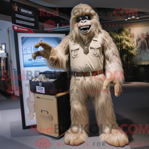 Cream Sasquatch maskot...