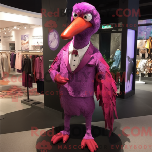 Purple Flamingo mascot...