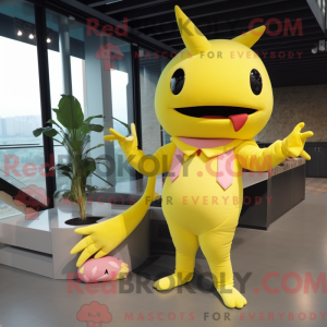 Personaggio mascotte giallo...