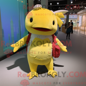 Yellow Axolotls mascot...