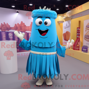 Cyan French Fries mascot...