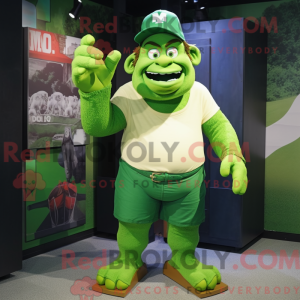 Green Ogre mascot costume...