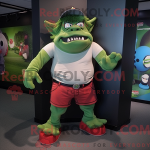 Groene Ogre mascottekostuum...