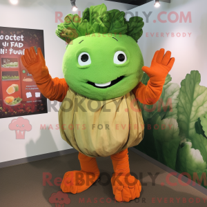 Rust Cabbage mascot costume...