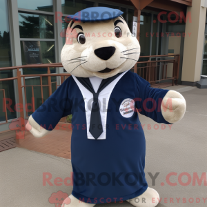 Postava maskota Navy Otter...