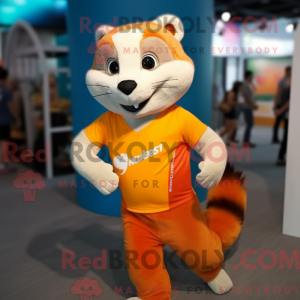 Orange Ferret mascot...