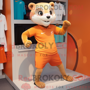 Orange Ferret mascot...