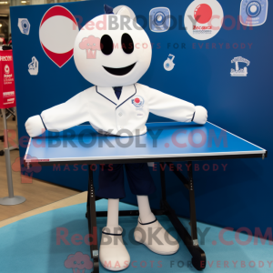Navy Ping Pong Table mascot...
