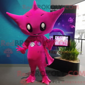 Magenta Manta Ray...