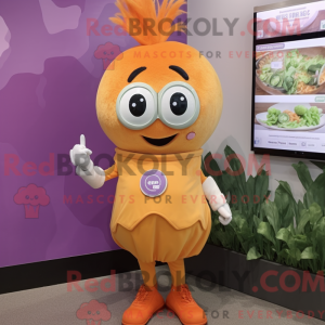 Orange Onion maskot kostume...