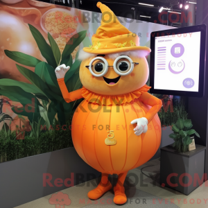 Orange Onion mascot costume...