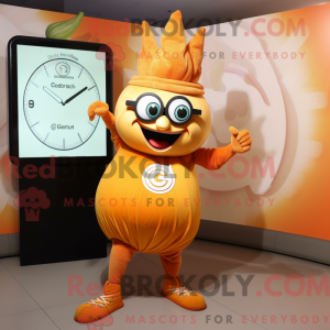 Orange Onion mascot costume...