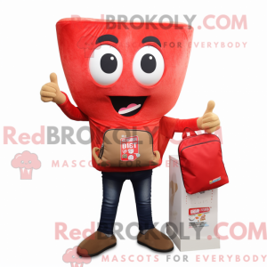 Red Pad Thai mascot costume...