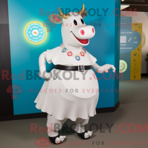 White Bull-mascottekostuum...