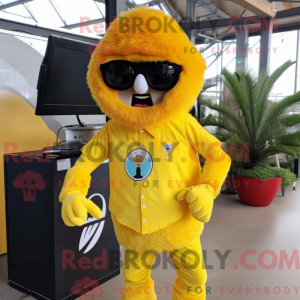 Yellow Chief mascot costume...