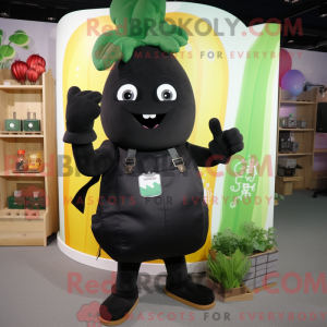 Black Beet mascot costume...