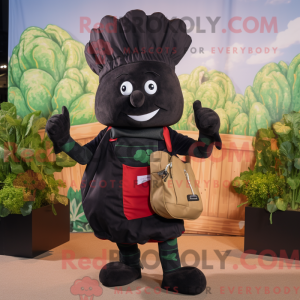Black Beet mascot costume...